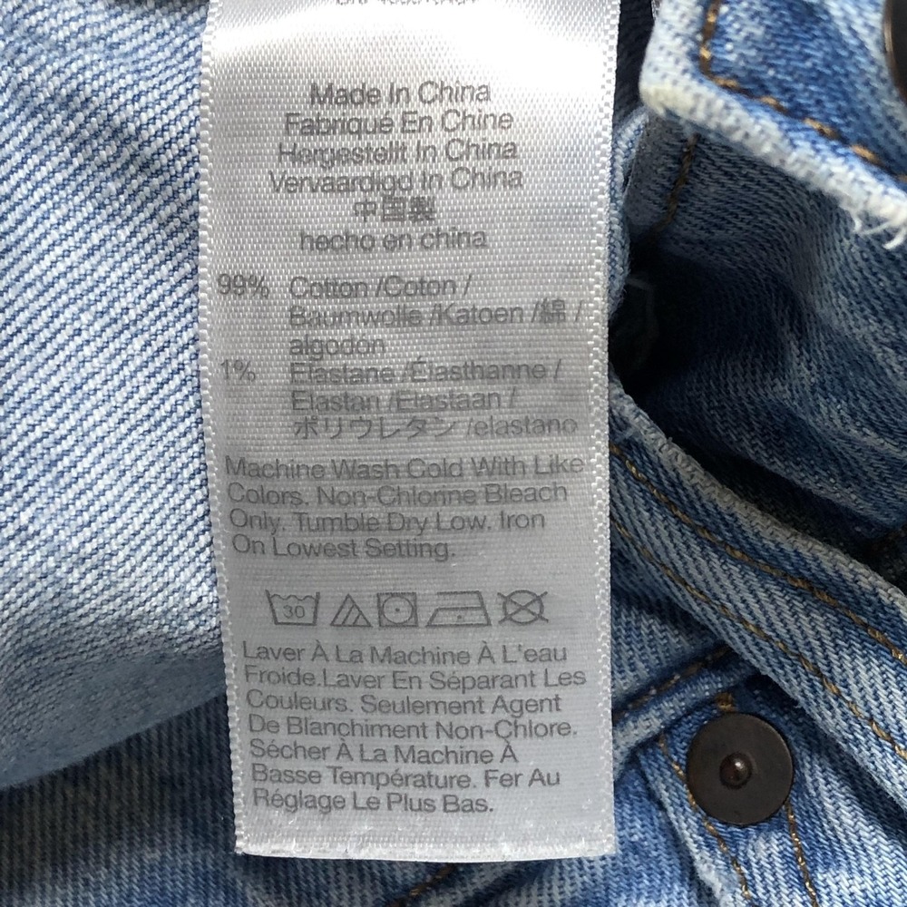 Madewell Jeans Mens 31x34 Blue Light Wash Slim Tapered Denim Pants Stretch - Picture 8 of 16